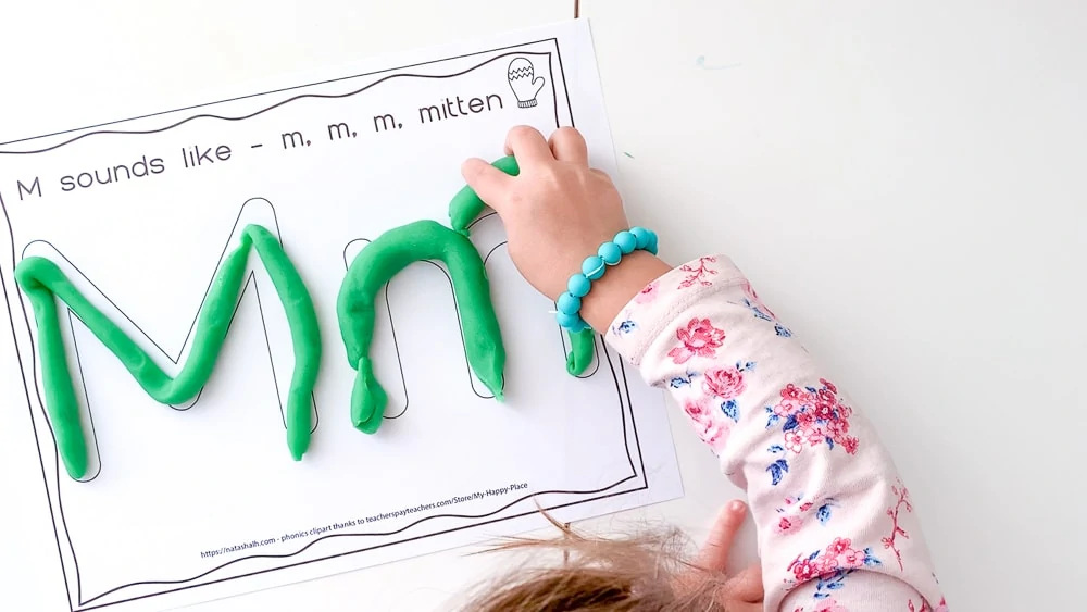 free printable alphabet play dough mats a no prep way to teach the abcs the artisan life