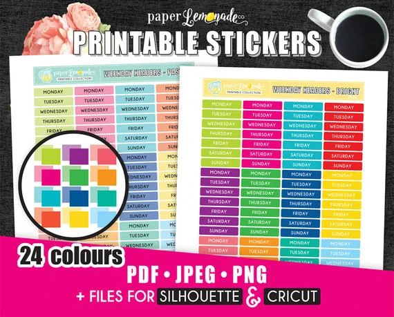 Benefits of Printable Stickers (how to have a pretty, functional ...