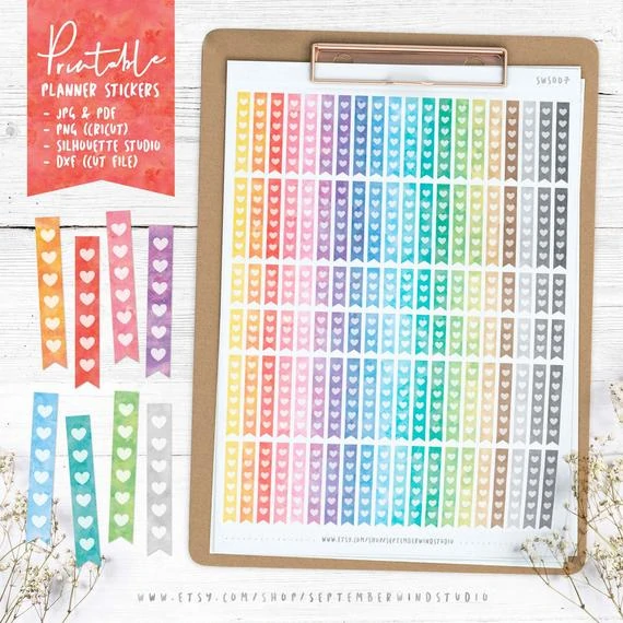 benefits of printable stickers how to have a pretty functional planner on a budget the artisan life