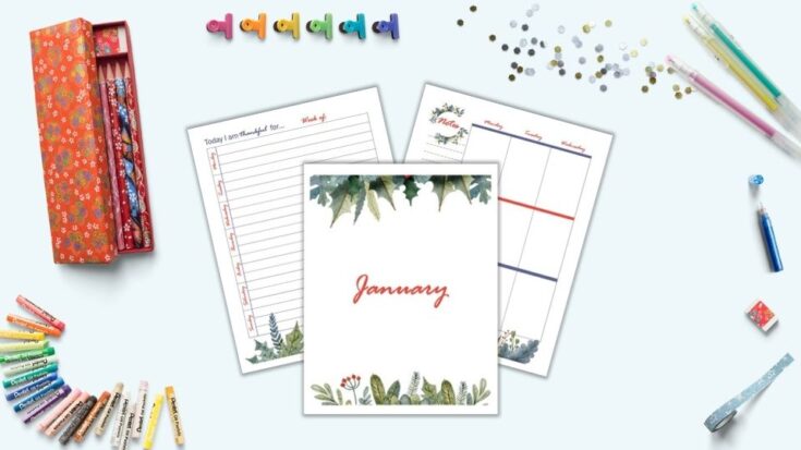 January Planner Printables - The Artisan Life