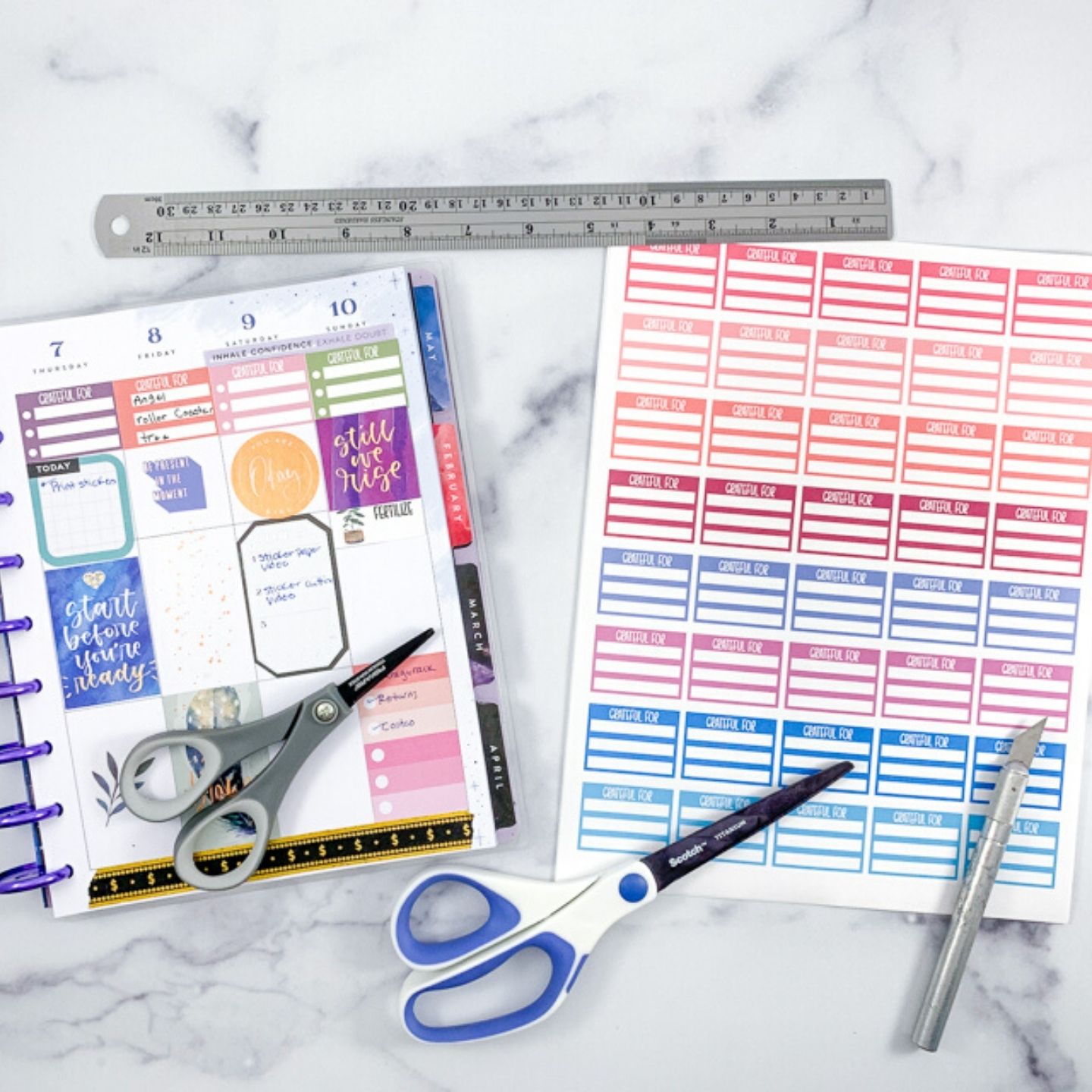 How to Make Your Own DIY Planner Stickers Tutorial