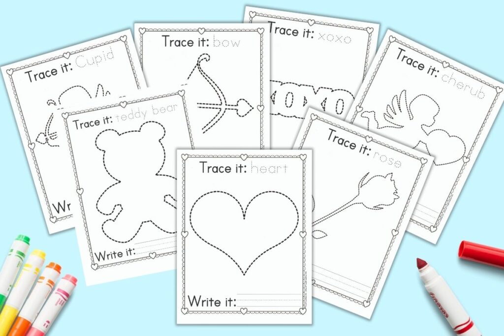 number tracing for preschoolers: draw cute stuff, prek workbooks