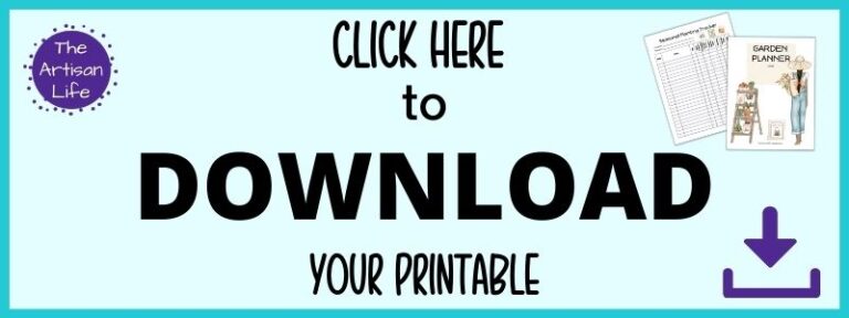 Free Printable Garden Planner for a Successful Garden - The Artisan Life