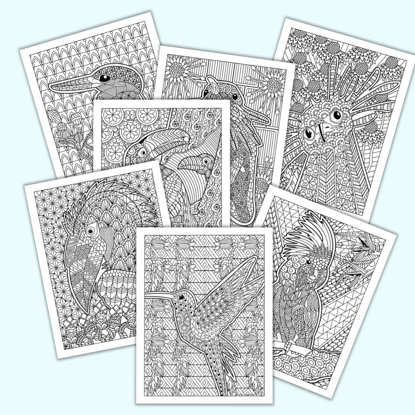21 Free Printable Bird Coloring Pages For Adults The Artisan Life