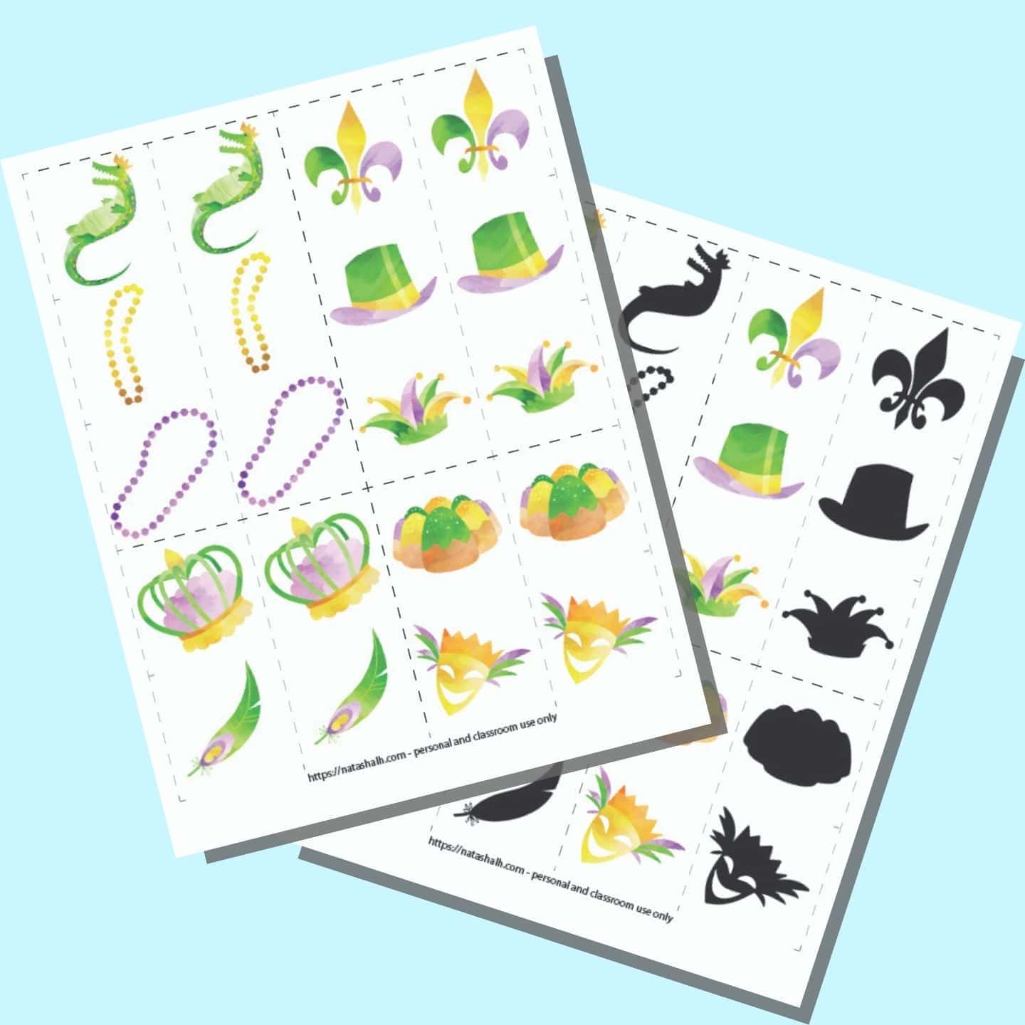 Printable Mardi Gras Synonyms Party Game — Print Games Now