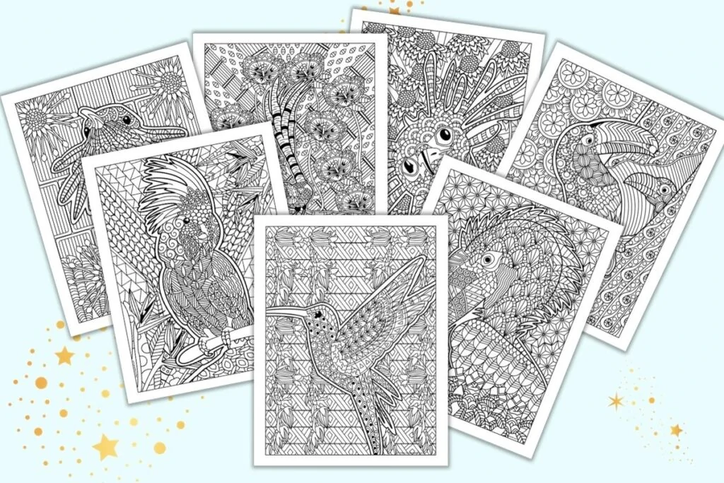 21 Free Printable Bird Coloring Pages For Adults The Artisan Life