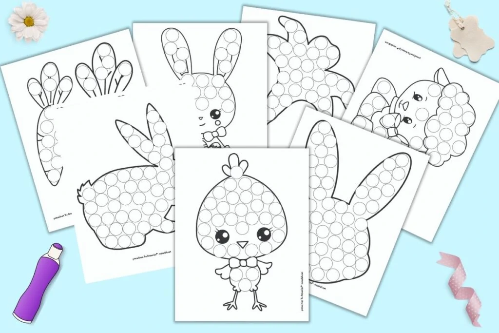 Teenageår Karu malt Free Printable Easter Do a Dot Pages for Toddlers and Preschoolers - The  Artisan Life