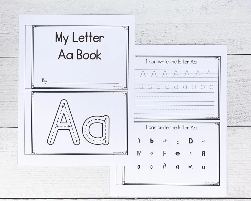 Free Printable Letter A Book Emergent Reader (for preschool, prek, and