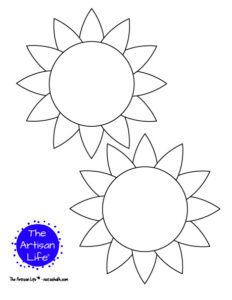 Free Printable Sunflower Templates and Sunflower Patterns The Artisan