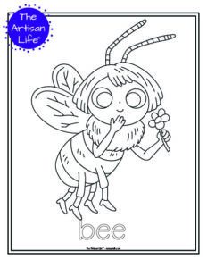 Cute Insect Coloring Pages - The Artisan Life