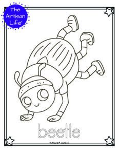 Cute Insect Coloring Pages - The Artisan Life