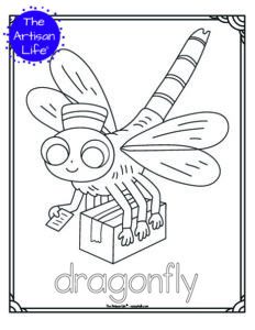 Cute Insect Coloring Pages - The Artisan Life