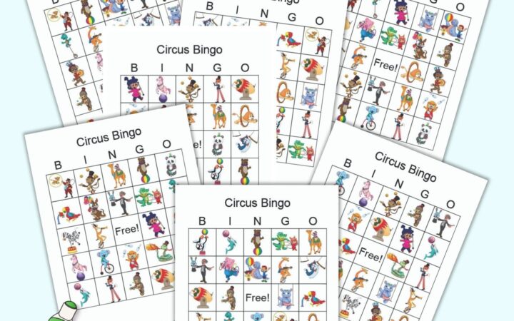 Circus Board Game Printable Template