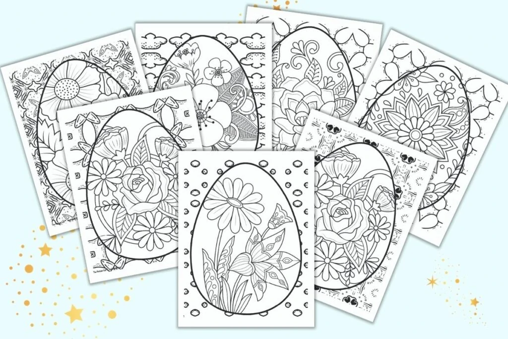 easter coloring pages for adults printable