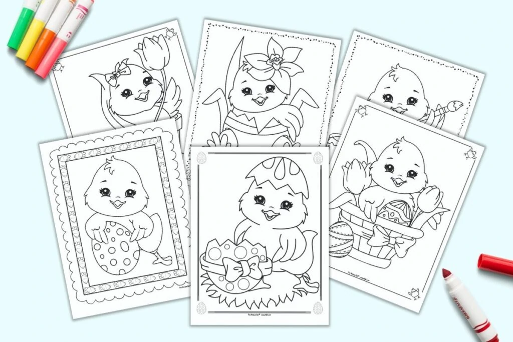 Free Printable Easter Chick Coloring Pages For Kids The Artisan Life