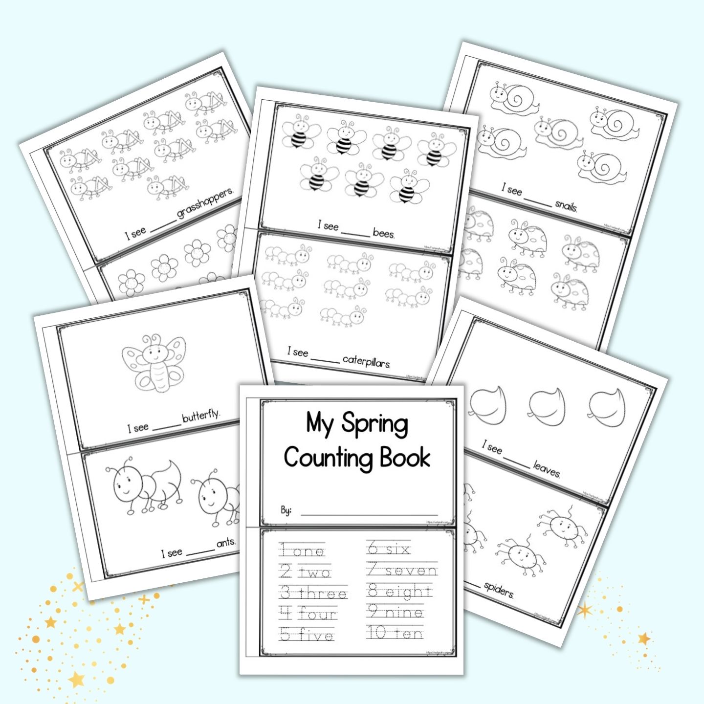 Free Printable Spring I Spy Count & Graph Worksheets   The Artisan ...
