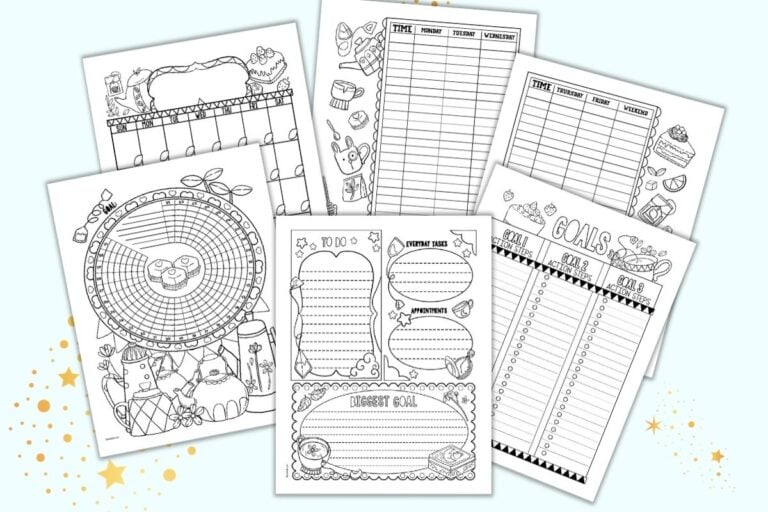 Free Printable Tea Planner Pages The Artisan Life