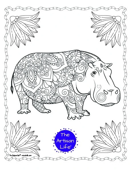 lion coloring pages realistic flowers