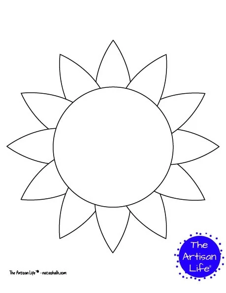 free printable sunflower templates and sunflower patterns the artisan life