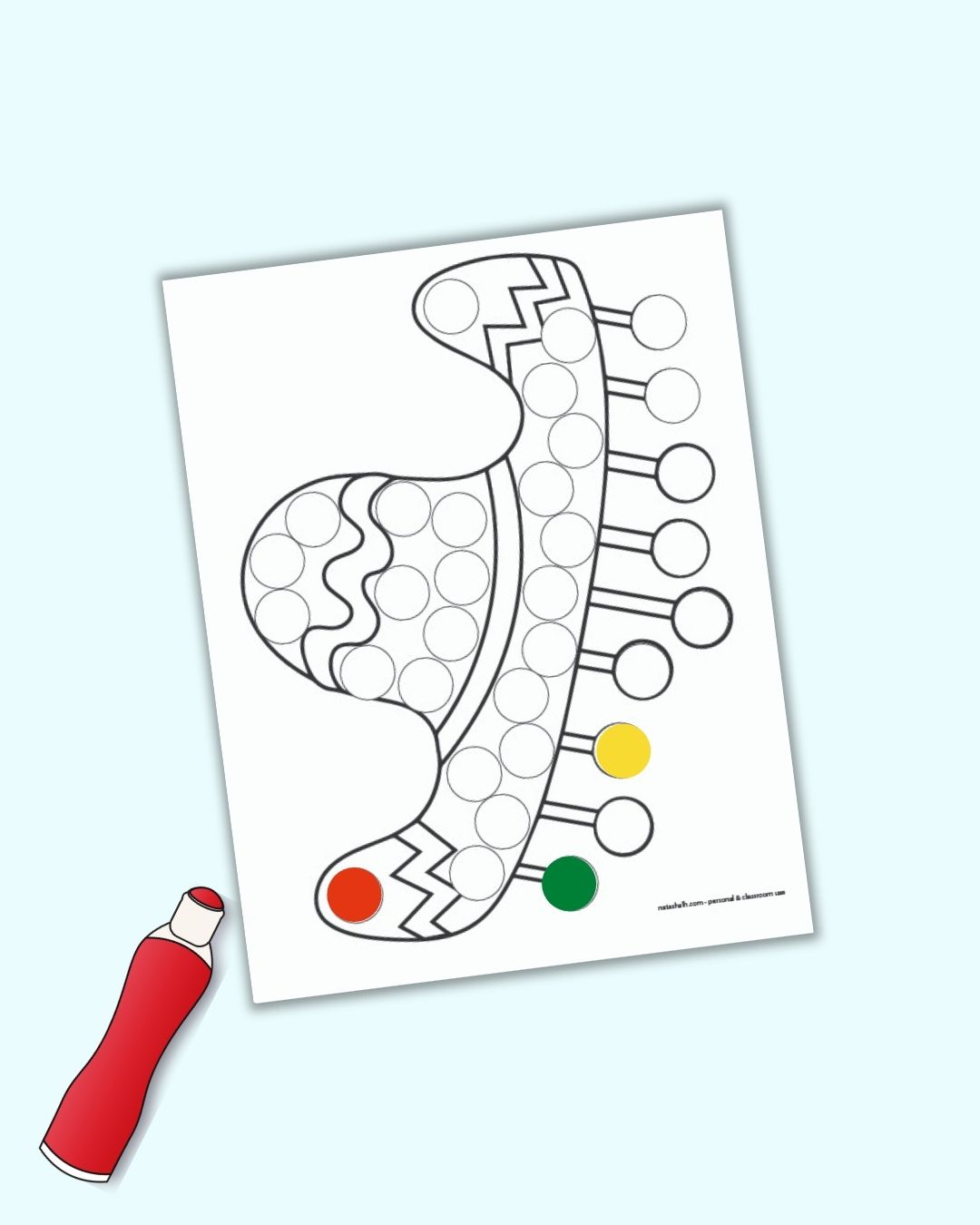 Free Printable Cinco de Mayo Dab a Dot Pages - The Artisan Life