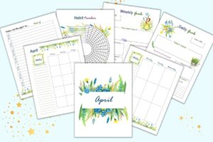 Printable April Planner Pages for US Letter and Happy Planner Classic ...