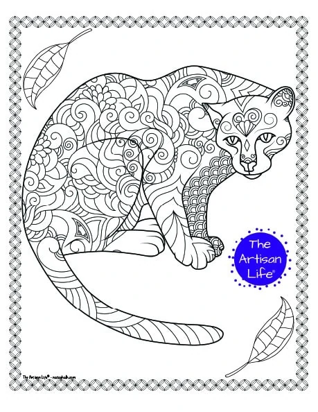 puma coloring page