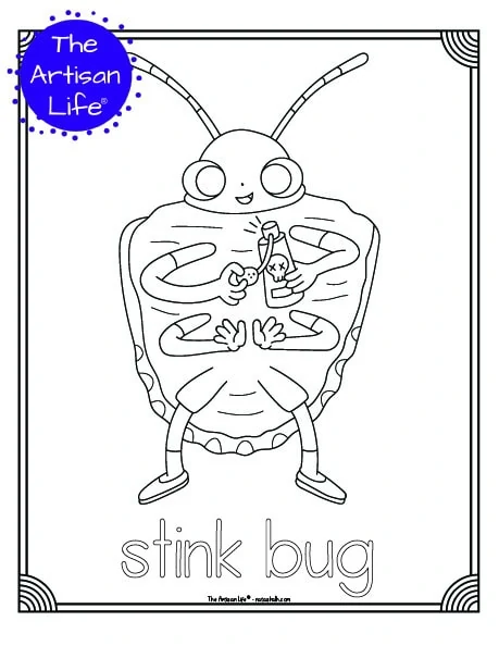 stink coloring pages