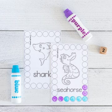 Free Printable Ocean Theme Roll & Count Mats (preschool math activity ...