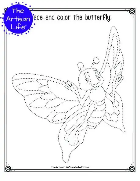 Free Printable Insect Trace And Color Pages The Artisan Life