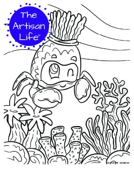 sea anemone coloring pages