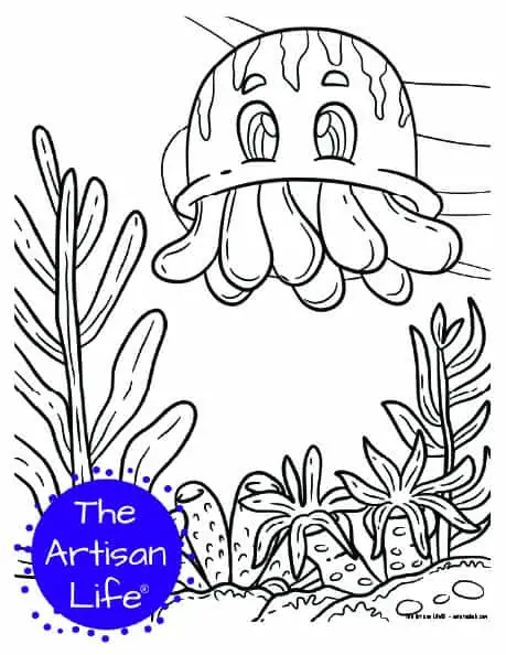 70 Collections Cute Jellyfish Coloring Pages  Best Free