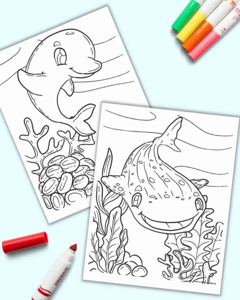 Download 21 Free Printable Cute Sea Creature Coloring Pages For Kids The Artisan Life