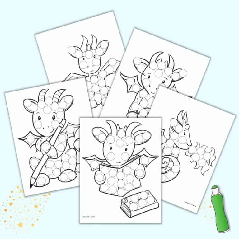 5+ Free Printable Colored Bunny Dot Marker Coloring Pages - The Artisan ...
