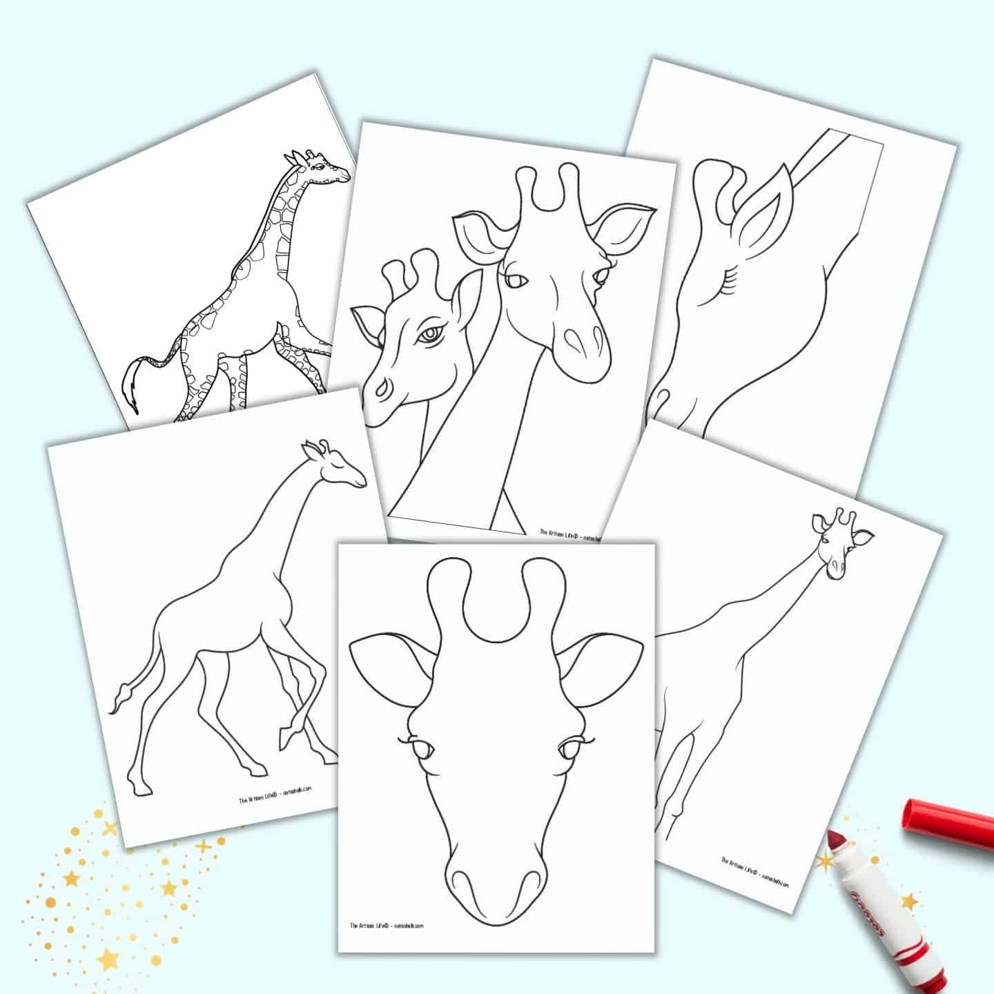 free-printable-giraffe-outlines-templates-the-artisan-life