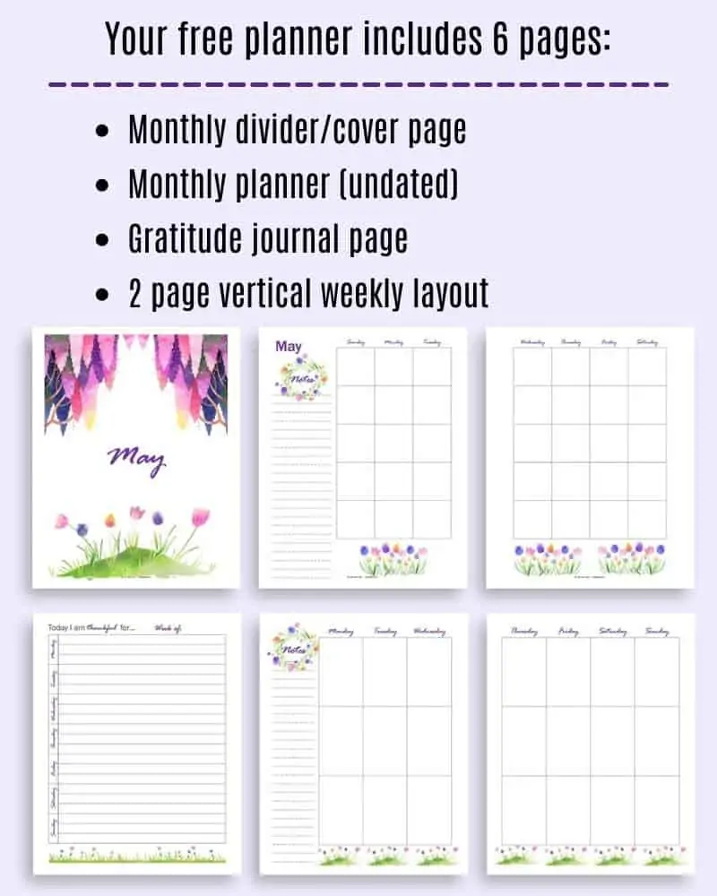 Blank Sheets DIY Planner Insert for DIY Printables, May Paper Co.