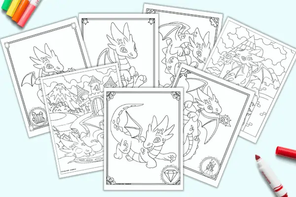 princess and the dragon coloring pages