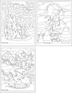 Free Printable Baby Dragon Coloring Pages for Kids - The Artisan Life