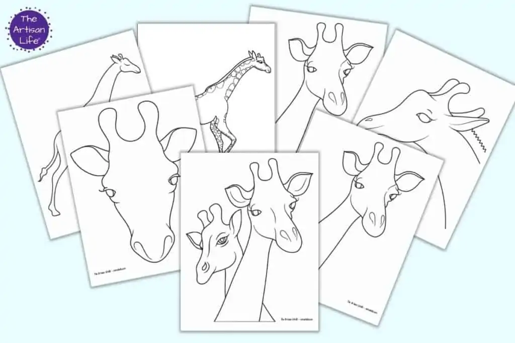 printable giraffe print stencil