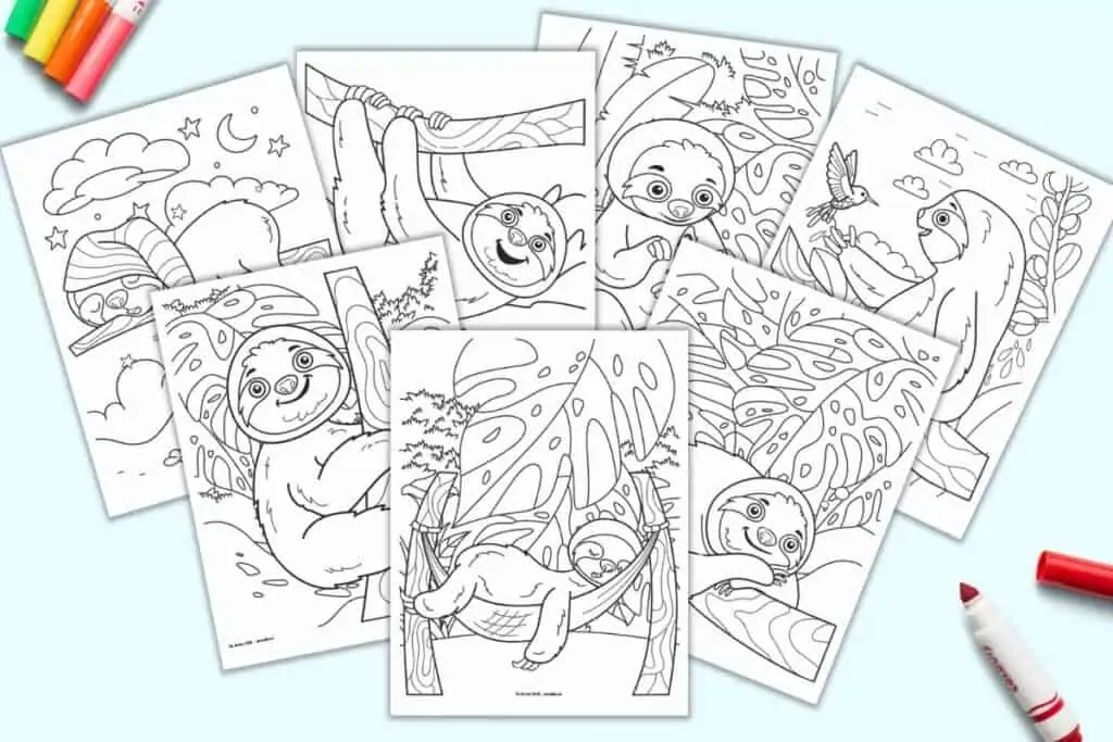 sloth printable