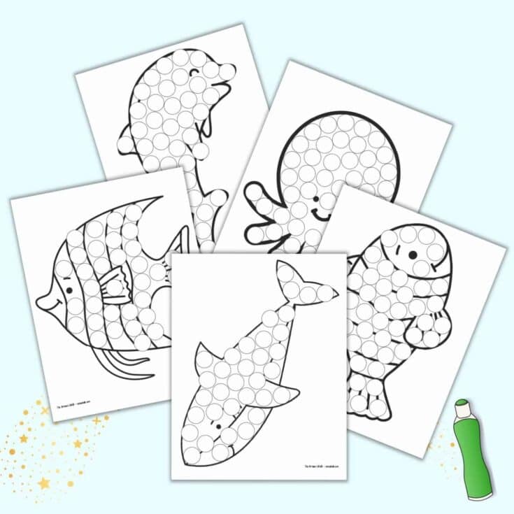 Fruit And Vegetable Dab It Dot Marker Pages The Artisan Life