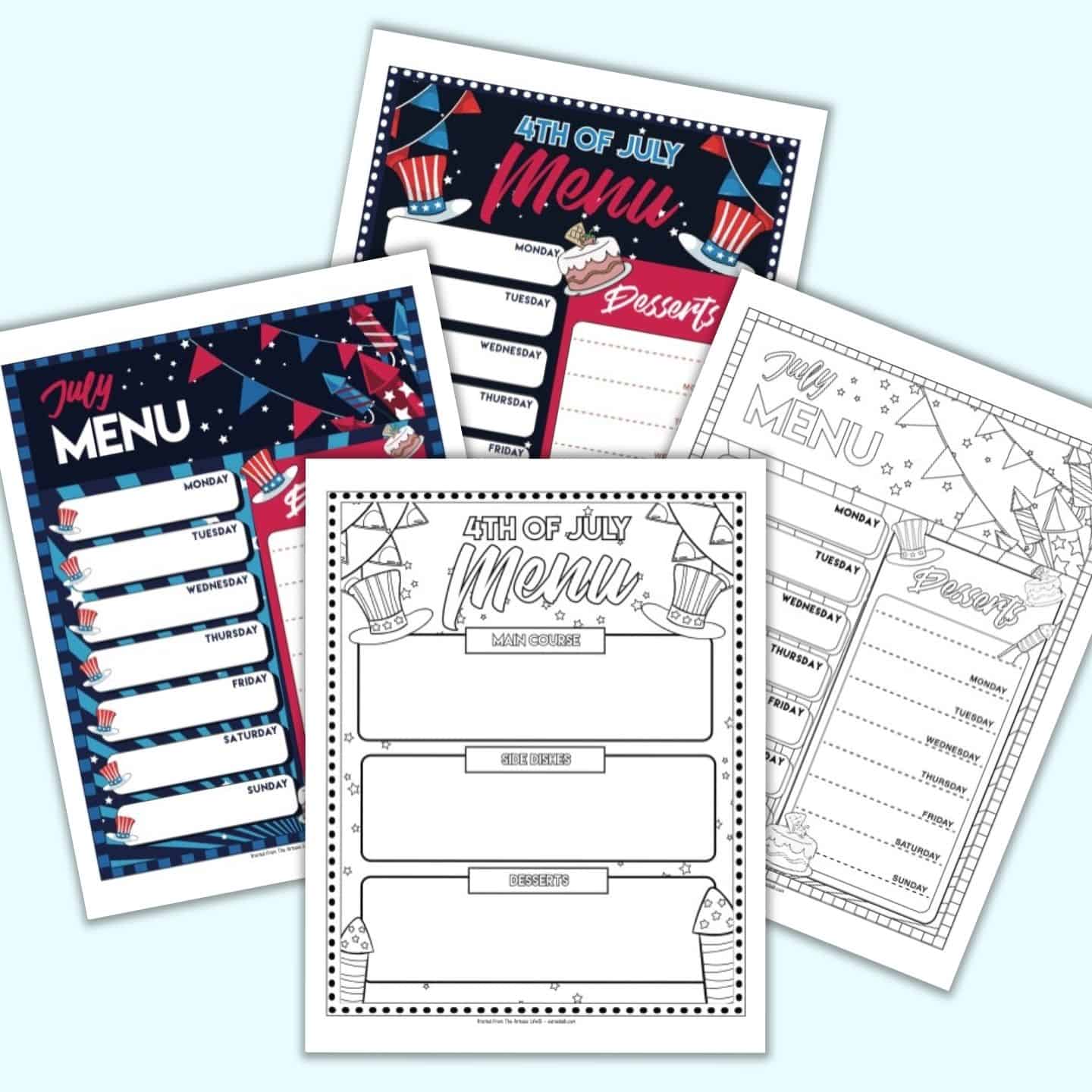 Backyard 4th DIY Erin Condren Planner Printables Printable Weekly Printable Planner Stickers Fourth Of July Independence Day