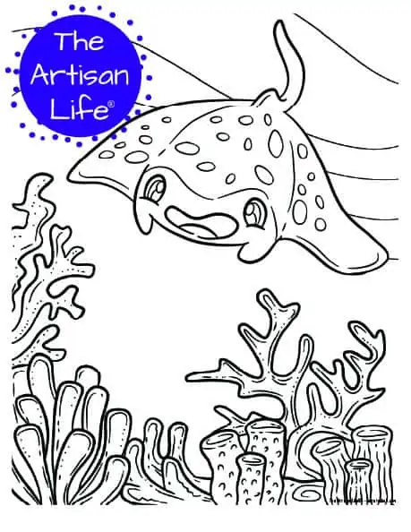 under the sea creatures coloring pages