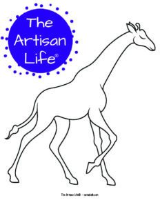 Free Printable Giraffe Outlines &amp; Templates - The Artisan Life