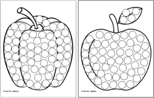 Fruit and Vegetable Dab it Dot Marker Pages - The Artisan Life