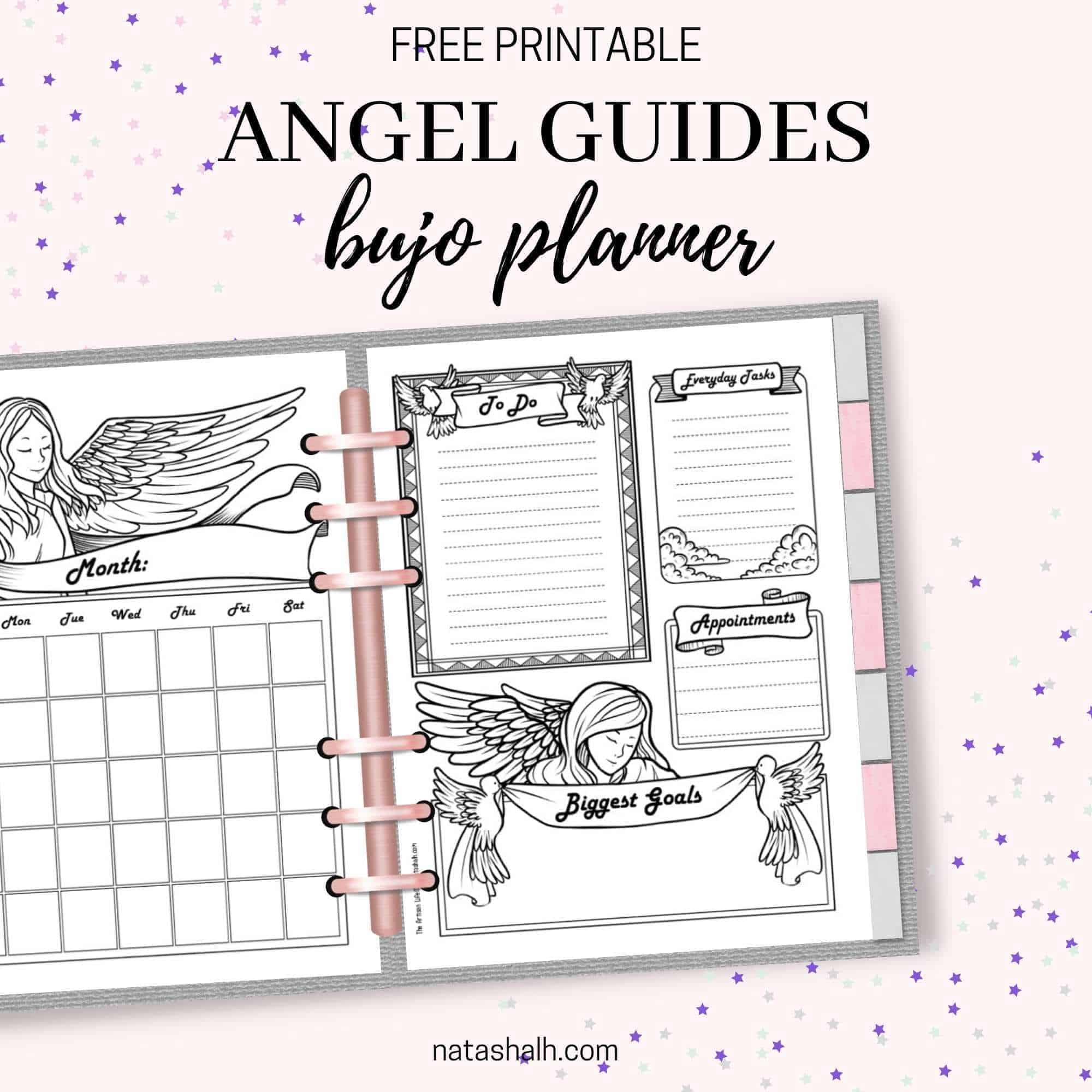 Free Printable Angel Bujo Planner Pages The Artisan Life