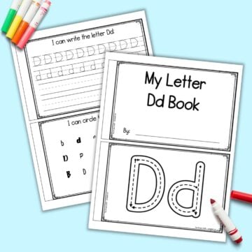 Free Printable Letter D Book Emergent Reader - The Artisan Life