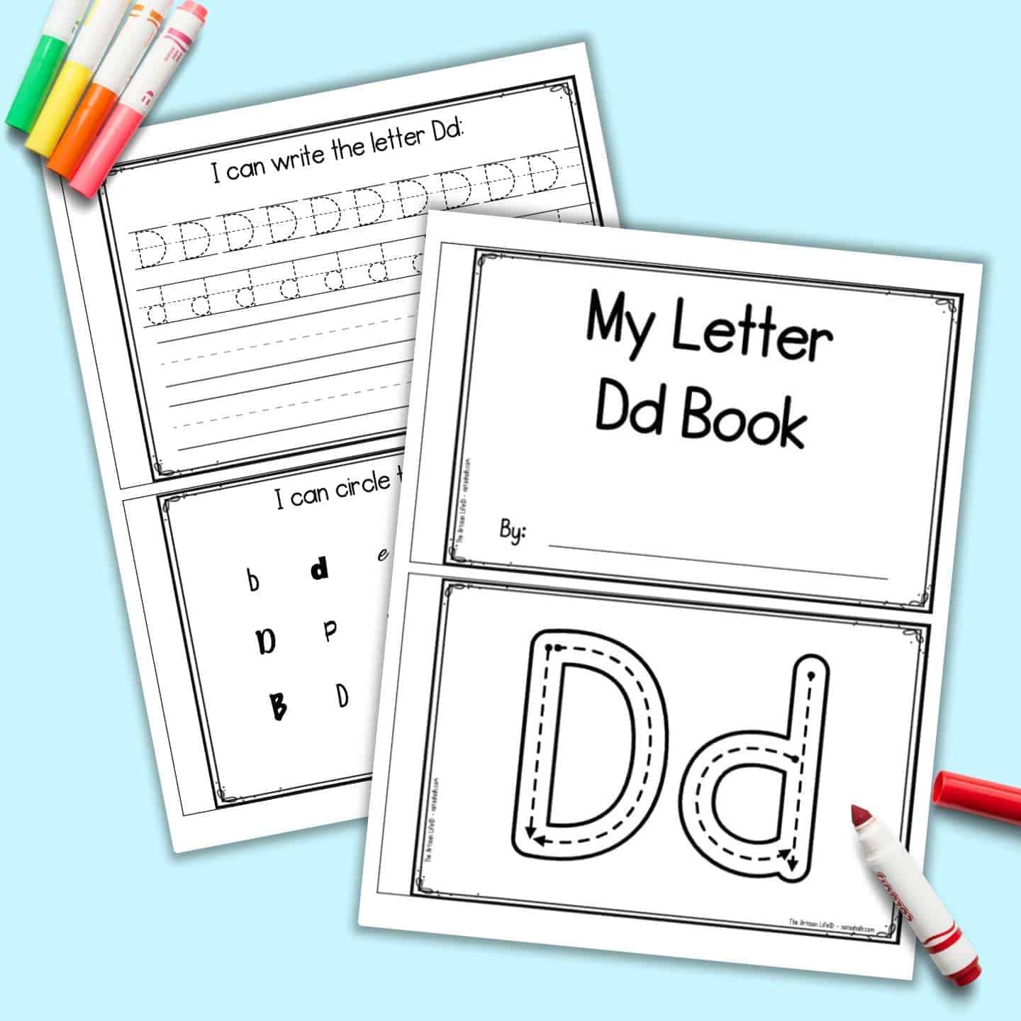 Free Printable Letter D Book Emergent Reader The Artisan Life Free Printable Letter D Book Emergent Reader The Artisan Life