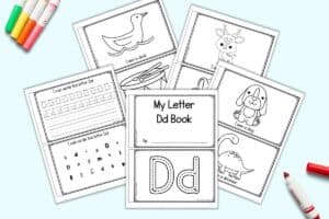Free Printable Letter D Book Emergent Reader - The Artisan Life