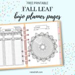 Free Printable Fall Leaves Bujo Planner Printables - The Artisan Life