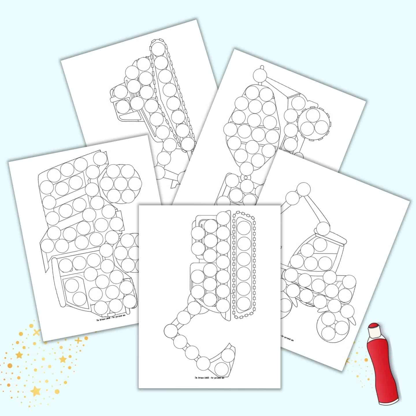 Free Printable 9 Dots Per Inch Black Dot Paper with Margin · InkPx